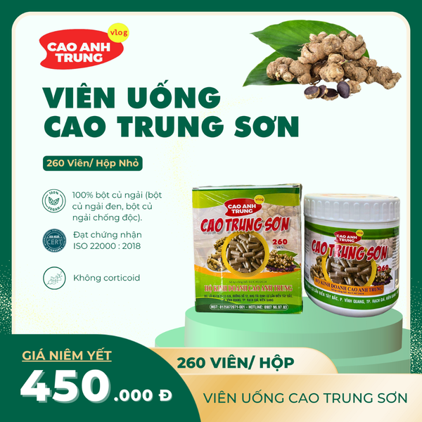 VIÊN UỐNG CAO TRUNG SƠN Nhỏ 260 viên